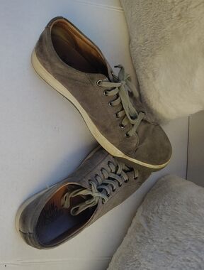 Johnston And Murphy 1850 Suede Gray Leather Sneakers Size 9.5